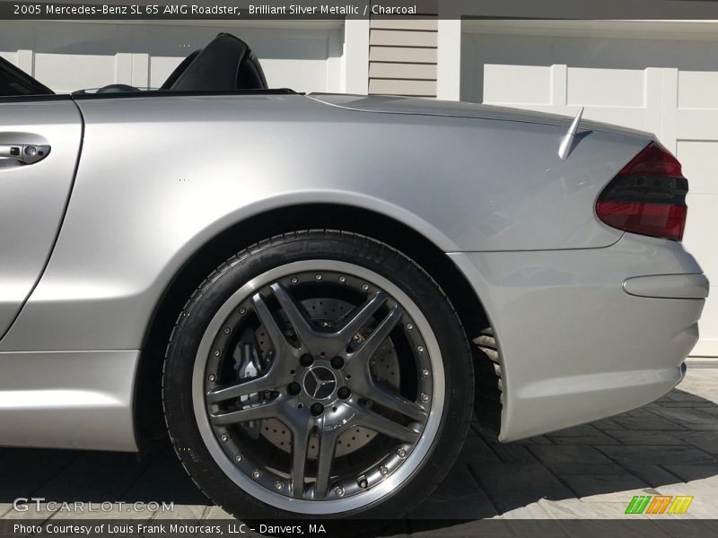 Brilliant Silver Metallic / Charcoal 2005 Mercedes-Benz SL 65 AMG Roadster