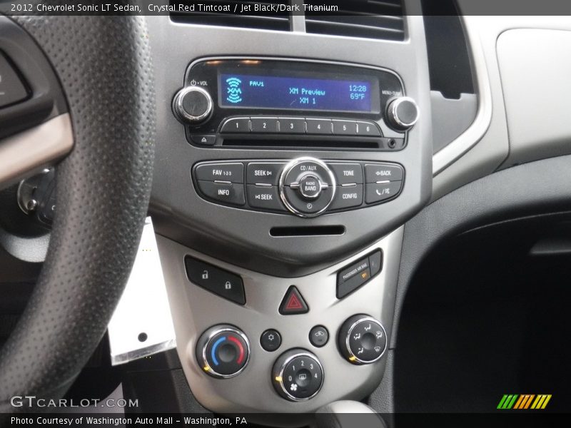 Crystal Red Tintcoat / Jet Black/Dark Titanium 2012 Chevrolet Sonic LT Sedan