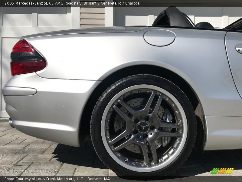 Brilliant Silver Metallic / Charcoal 2005 Mercedes-Benz SL 65 AMG Roadster