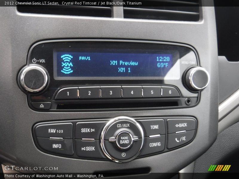Crystal Red Tintcoat / Jet Black/Dark Titanium 2012 Chevrolet Sonic LT Sedan