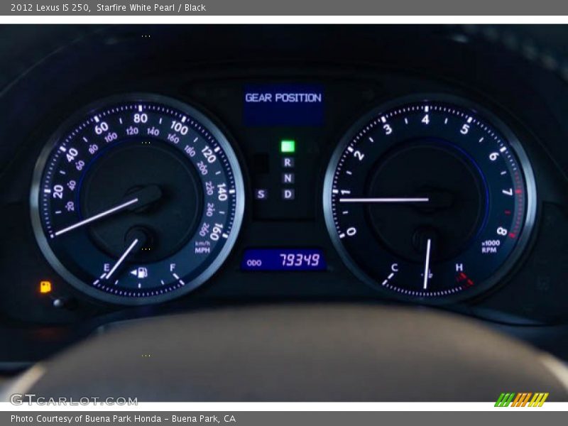 Starfire White Pearl / Black 2012 Lexus IS 250