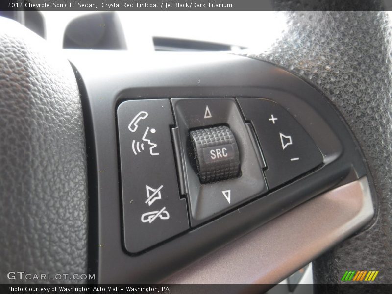 Crystal Red Tintcoat / Jet Black/Dark Titanium 2012 Chevrolet Sonic LT Sedan