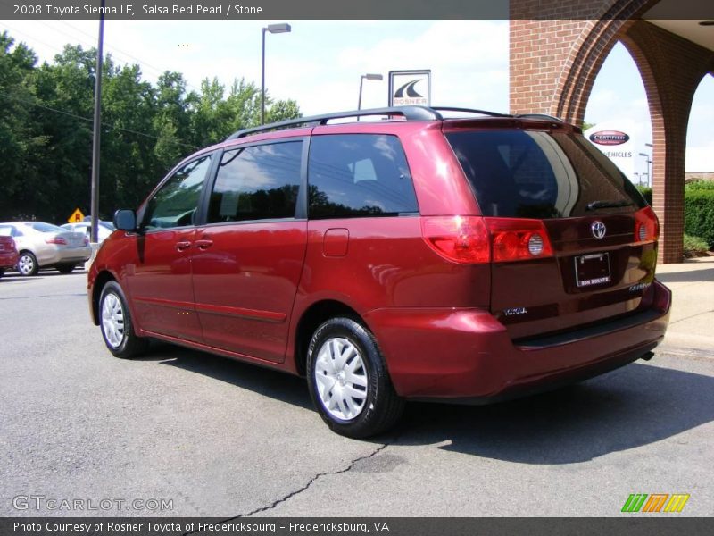 Salsa Red Pearl / Stone 2008 Toyota Sienna LE
