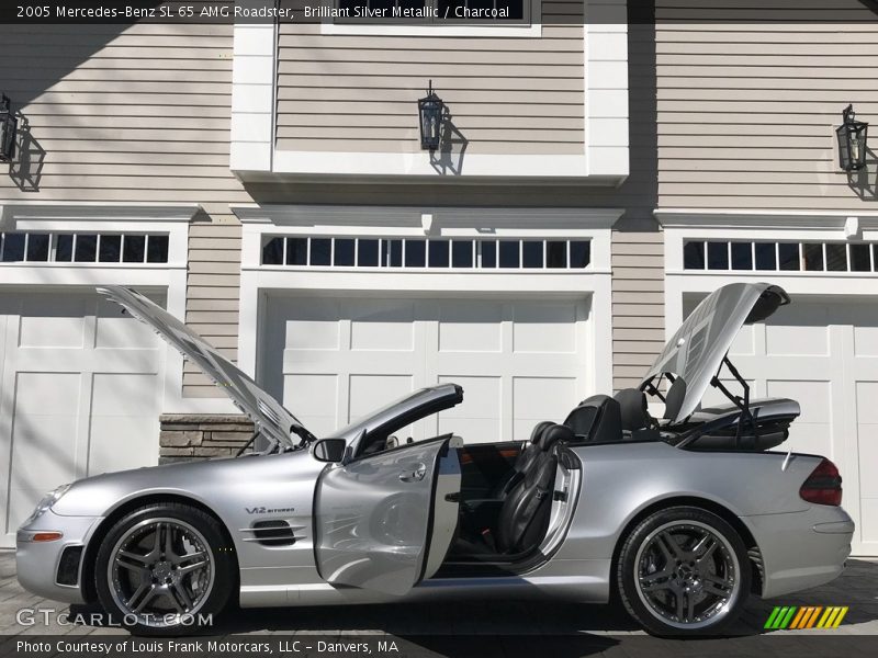 Brilliant Silver Metallic / Charcoal 2005 Mercedes-Benz SL 65 AMG Roadster