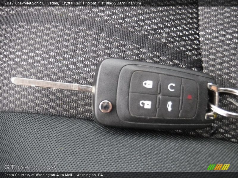 Crystal Red Tintcoat / Jet Black/Dark Titanium 2012 Chevrolet Sonic LT Sedan