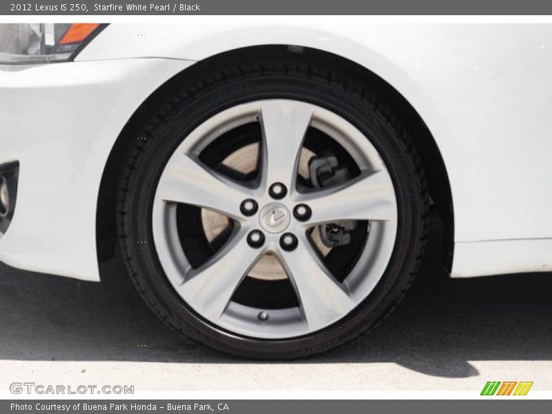 Starfire White Pearl / Black 2012 Lexus IS 250