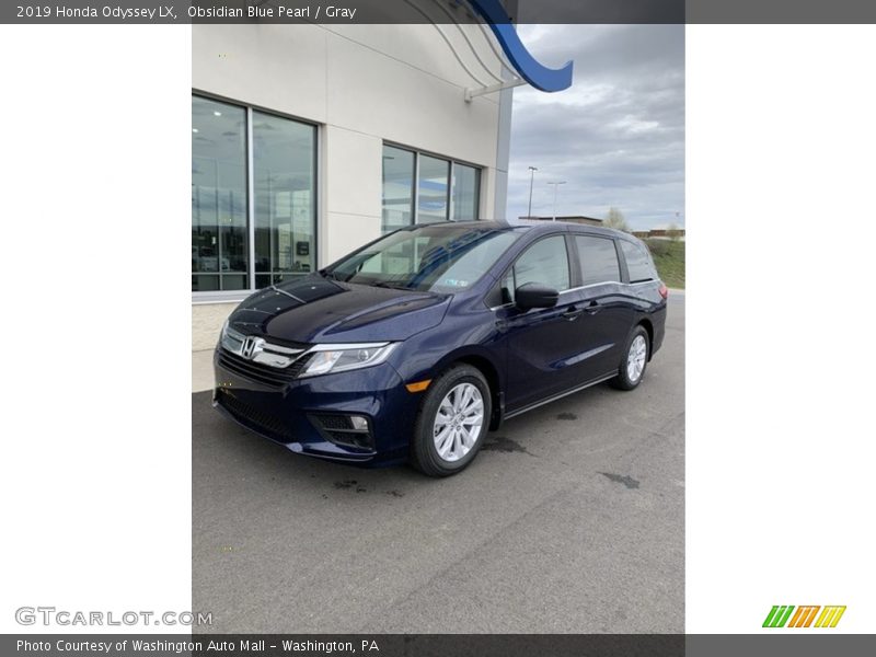 Obsidian Blue Pearl / Gray 2019 Honda Odyssey LX