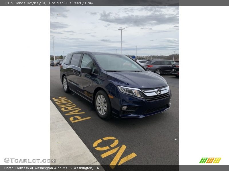 Obsidian Blue Pearl / Gray 2019 Honda Odyssey LX