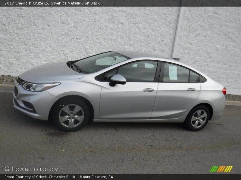 Silver Ice Metallic / Jet Black 2017 Chevrolet Cruze LS