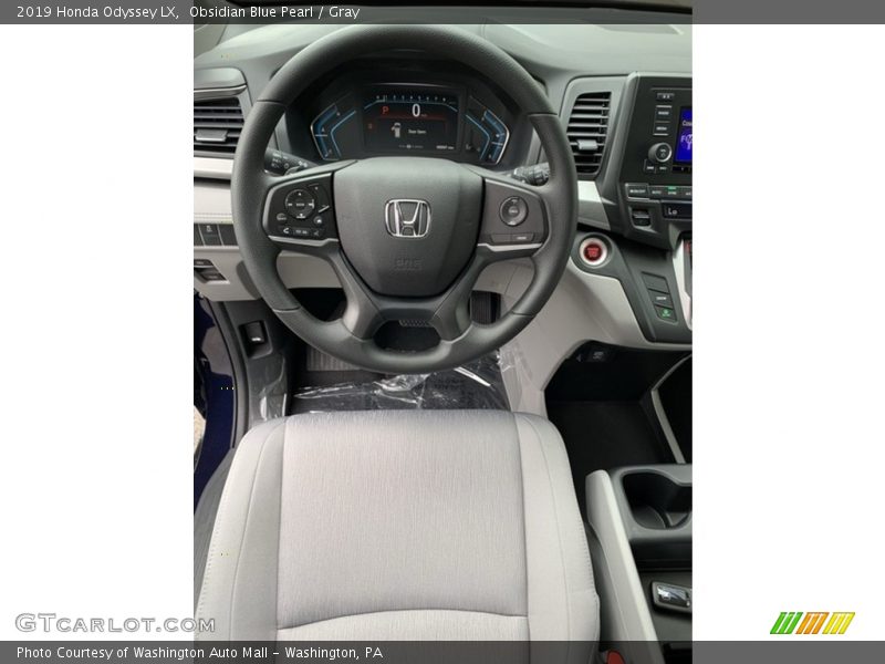 Obsidian Blue Pearl / Gray 2019 Honda Odyssey LX