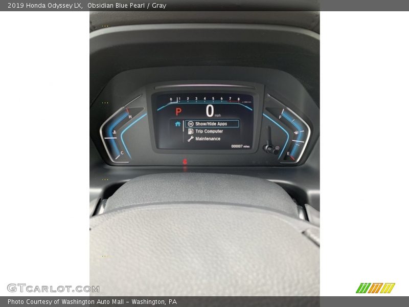 Obsidian Blue Pearl / Gray 2019 Honda Odyssey LX