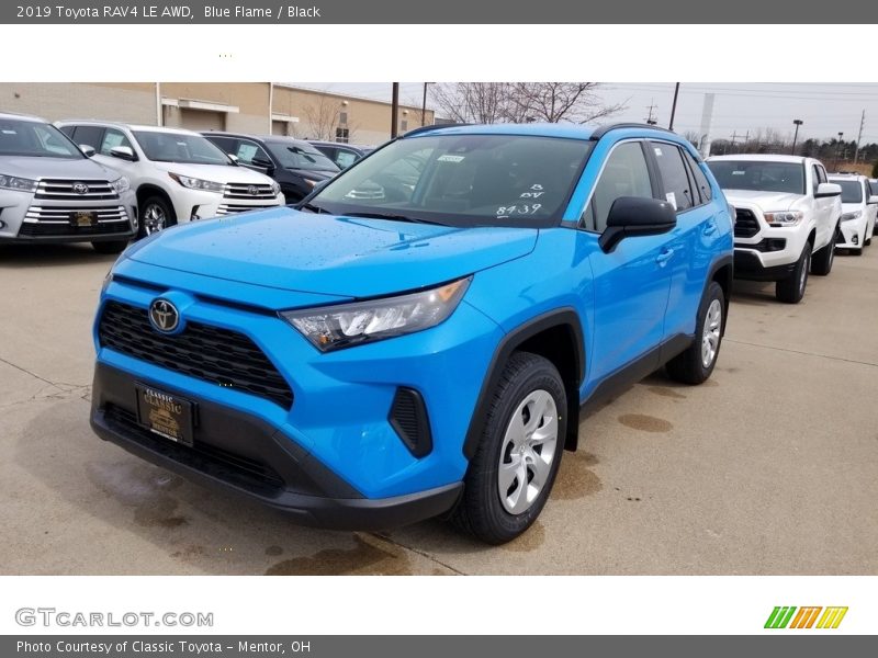 Blue Flame / Black 2019 Toyota RAV4 LE AWD