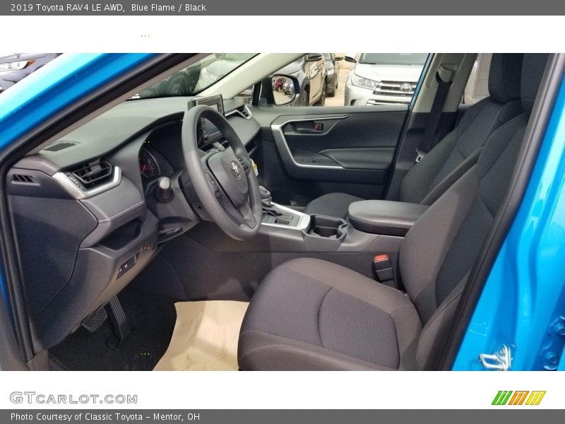 Blue Flame / Black 2019 Toyota RAV4 LE AWD