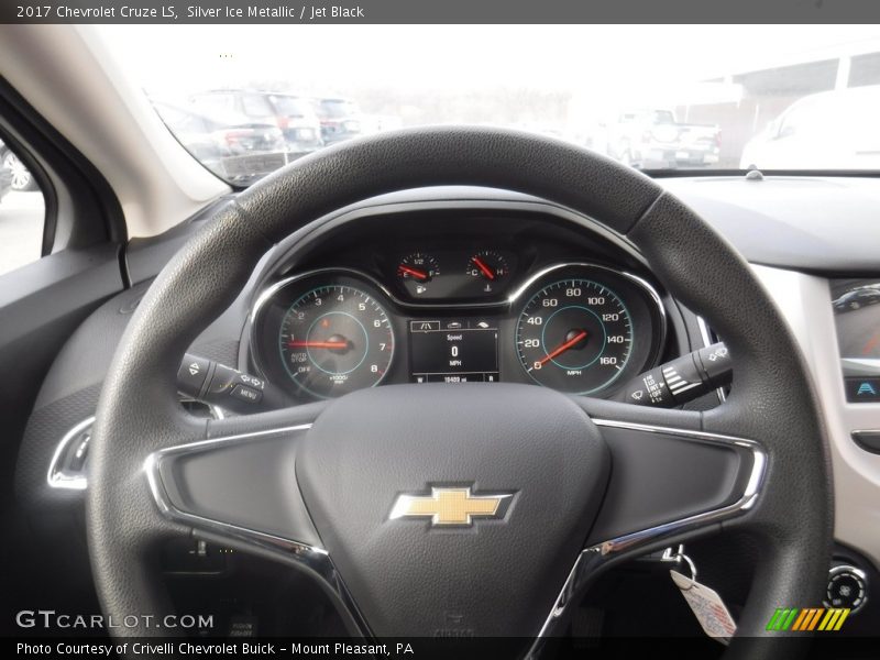 Silver Ice Metallic / Jet Black 2017 Chevrolet Cruze LS