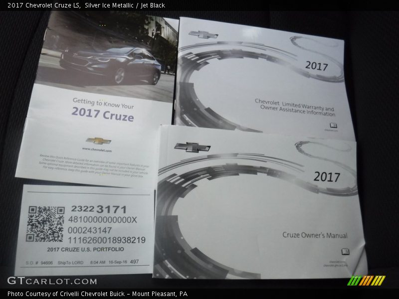 Silver Ice Metallic / Jet Black 2017 Chevrolet Cruze LS
