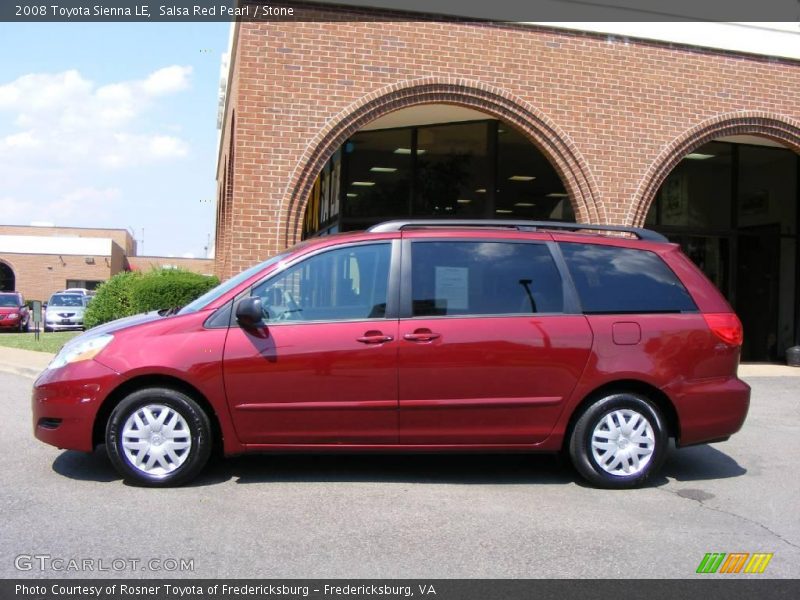 Salsa Red Pearl / Stone 2008 Toyota Sienna LE