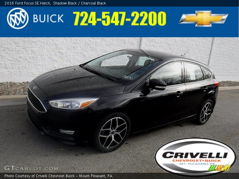 Shadow Black / Charcoal Black 2016 Ford Focus SE Hatch