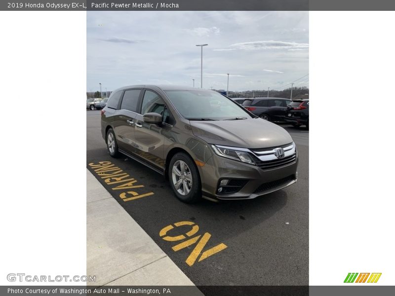 Pacific Pewter Metallic / Mocha 2019 Honda Odyssey EX-L