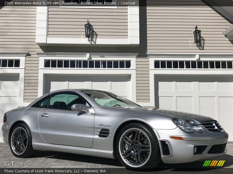 Brilliant Silver Metallic / Charcoal 2005 Mercedes-Benz SL 65 AMG Roadster