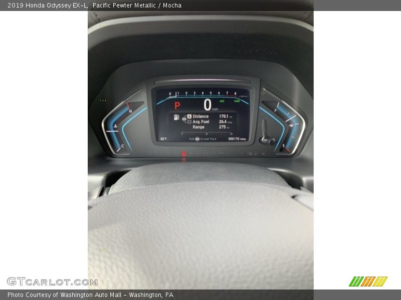 Pacific Pewter Metallic / Mocha 2019 Honda Odyssey EX-L