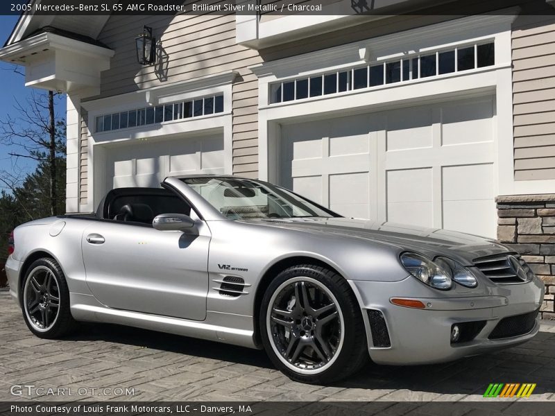 Brilliant Silver Metallic / Charcoal 2005 Mercedes-Benz SL 65 AMG Roadster