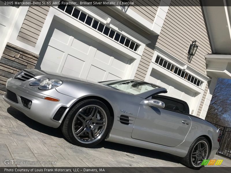 Brilliant Silver Metallic / Charcoal 2005 Mercedes-Benz SL 65 AMG Roadster