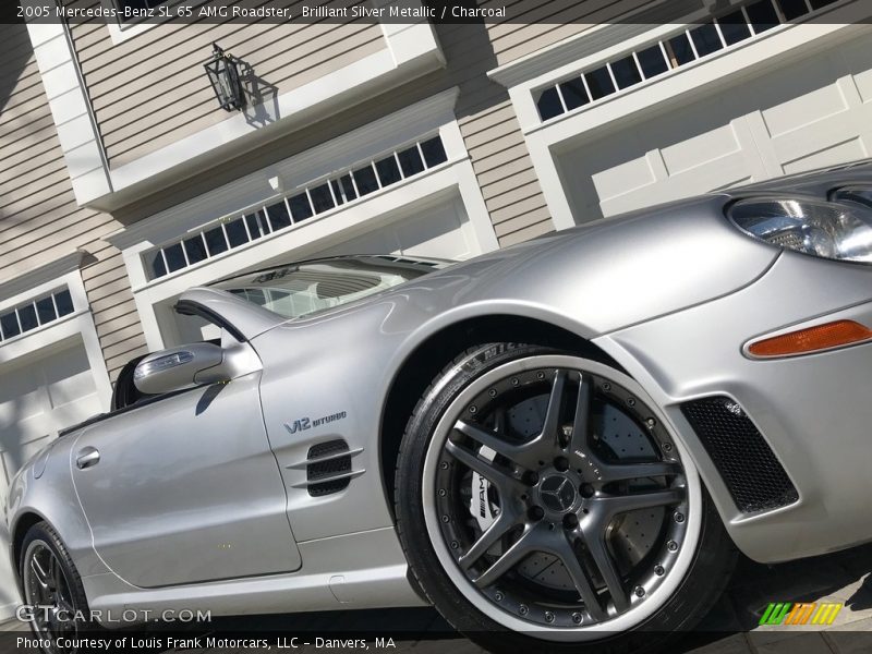 Brilliant Silver Metallic / Charcoal 2005 Mercedes-Benz SL 65 AMG Roadster