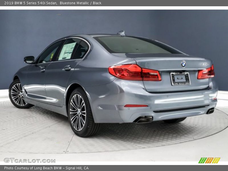 Bluestone Metallic / Black 2019 BMW 5 Series 540i Sedan