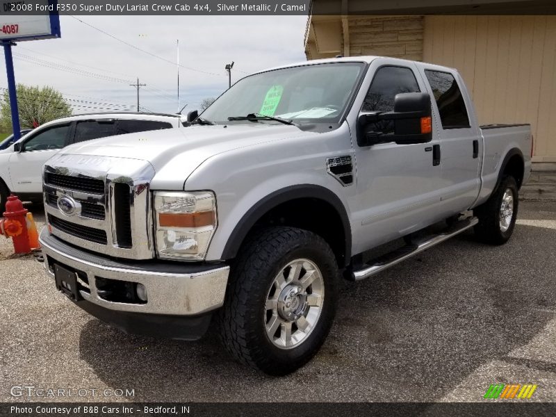 Silver Metallic / Camel 2008 Ford F350 Super Duty Lariat Crew Cab 4x4