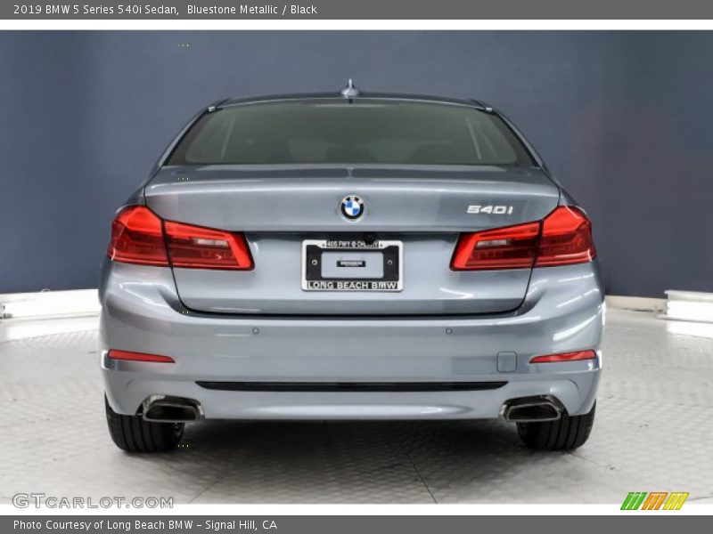 Bluestone Metallic / Black 2019 BMW 5 Series 540i Sedan