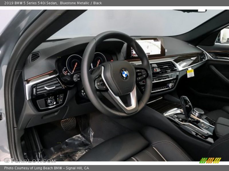Bluestone Metallic / Black 2019 BMW 5 Series 540i Sedan