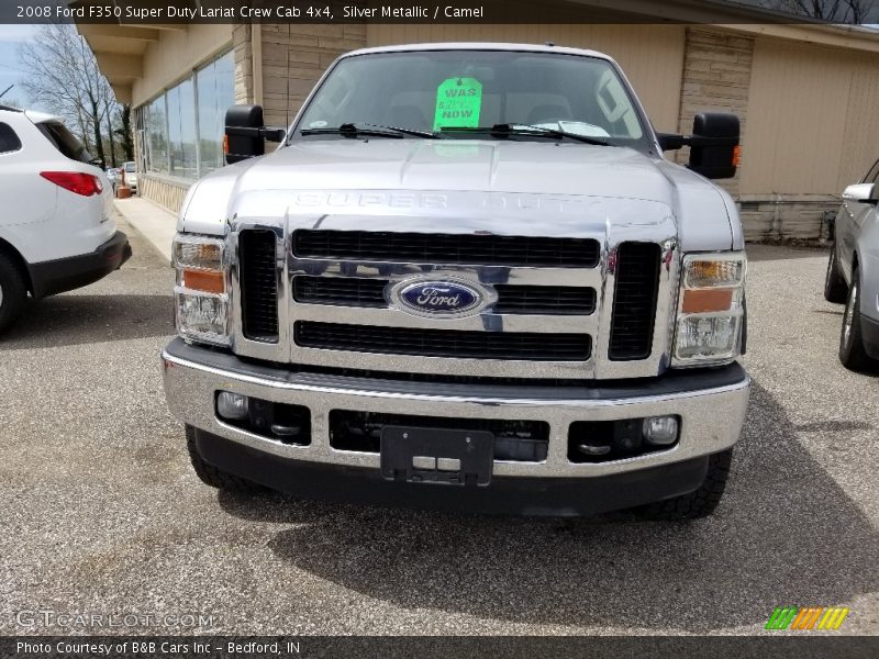 Silver Metallic / Camel 2008 Ford F350 Super Duty Lariat Crew Cab 4x4