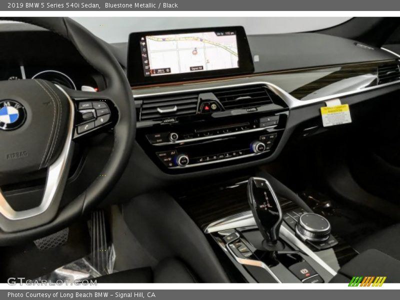 Bluestone Metallic / Black 2019 BMW 5 Series 540i Sedan