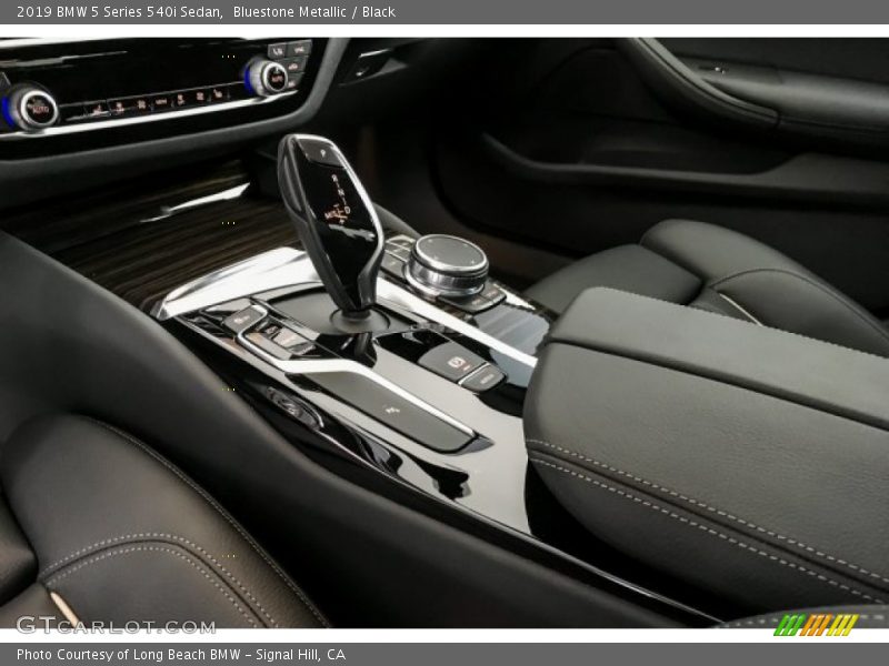 Bluestone Metallic / Black 2019 BMW 5 Series 540i Sedan