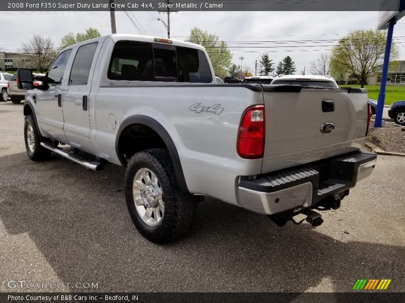 Silver Metallic / Camel 2008 Ford F350 Super Duty Lariat Crew Cab 4x4