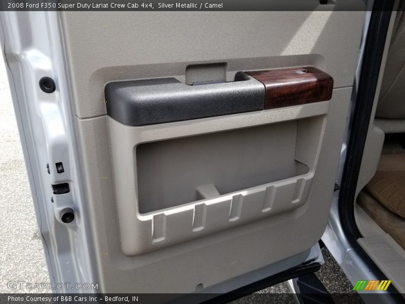 Silver Metallic / Camel 2008 Ford F350 Super Duty Lariat Crew Cab 4x4