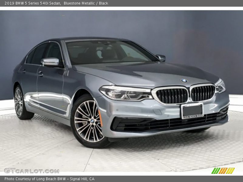 Bluestone Metallic / Black 2019 BMW 5 Series 540i Sedan