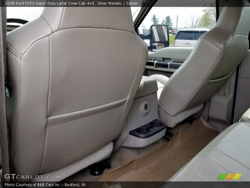 Silver Metallic / Camel 2008 Ford F350 Super Duty Lariat Crew Cab 4x4