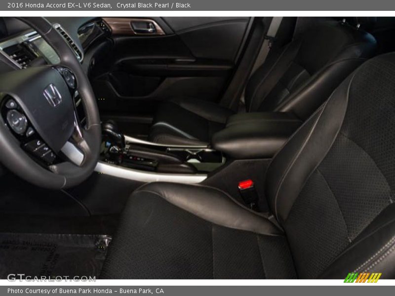 Crystal Black Pearl / Black 2016 Honda Accord EX-L V6 Sedan