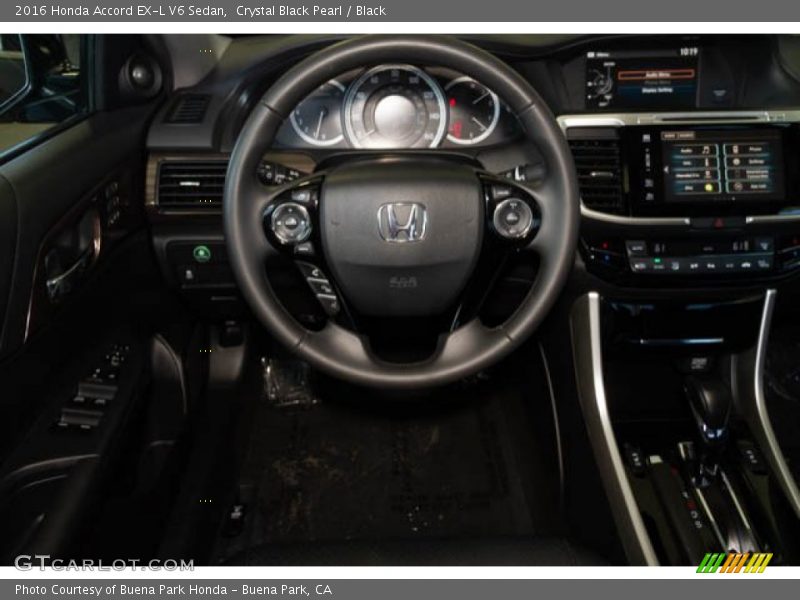 Crystal Black Pearl / Black 2016 Honda Accord EX-L V6 Sedan