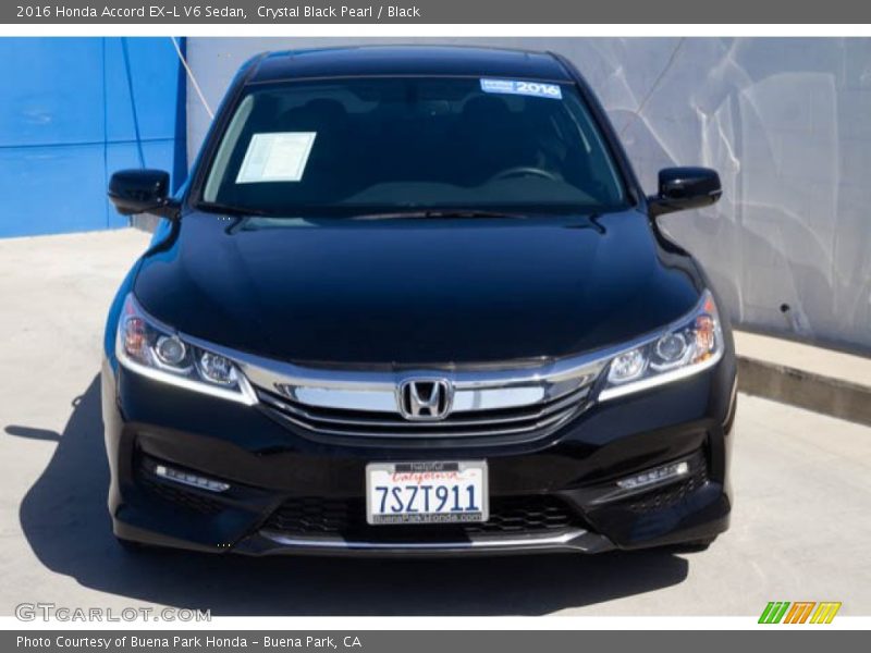 Crystal Black Pearl / Black 2016 Honda Accord EX-L V6 Sedan