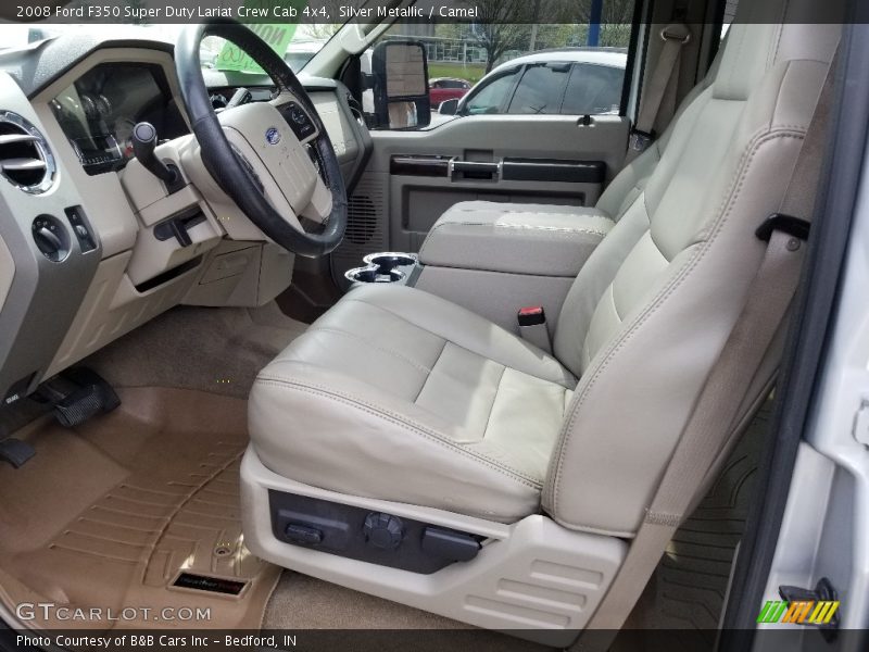 Silver Metallic / Camel 2008 Ford F350 Super Duty Lariat Crew Cab 4x4
