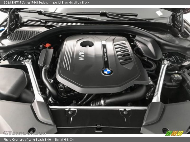Imperial Blue Metallic / Black 2019 BMW 5 Series 540i Sedan