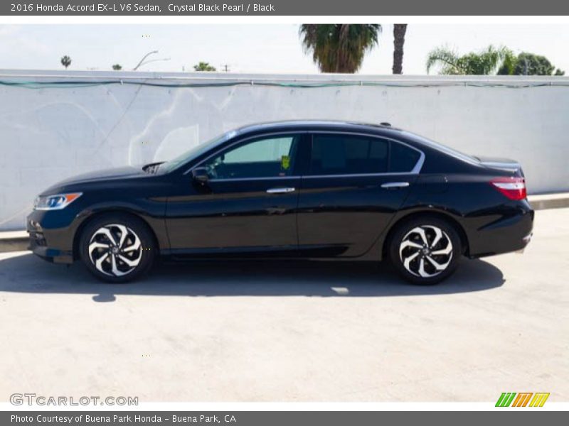 Crystal Black Pearl / Black 2016 Honda Accord EX-L V6 Sedan