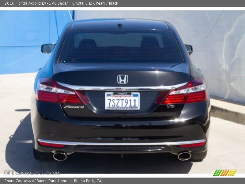 Crystal Black Pearl / Black 2016 Honda Accord EX-L V6 Sedan