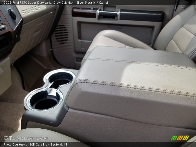 Silver Metallic / Camel 2008 Ford F350 Super Duty Lariat Crew Cab 4x4
