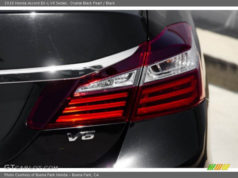 Crystal Black Pearl / Black 2016 Honda Accord EX-L V6 Sedan