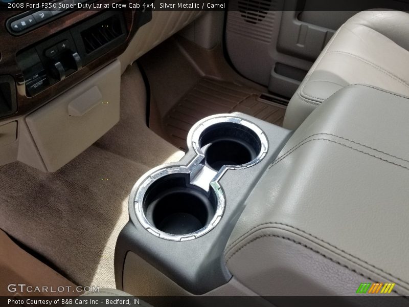 Silver Metallic / Camel 2008 Ford F350 Super Duty Lariat Crew Cab 4x4