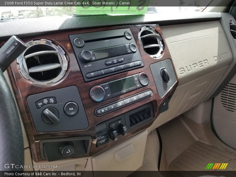 Silver Metallic / Camel 2008 Ford F350 Super Duty Lariat Crew Cab 4x4