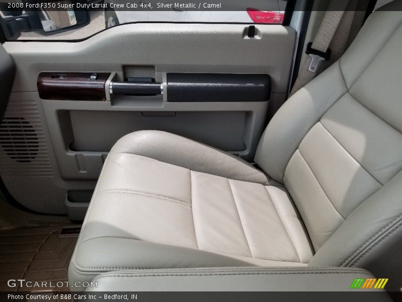 Silver Metallic / Camel 2008 Ford F350 Super Duty Lariat Crew Cab 4x4